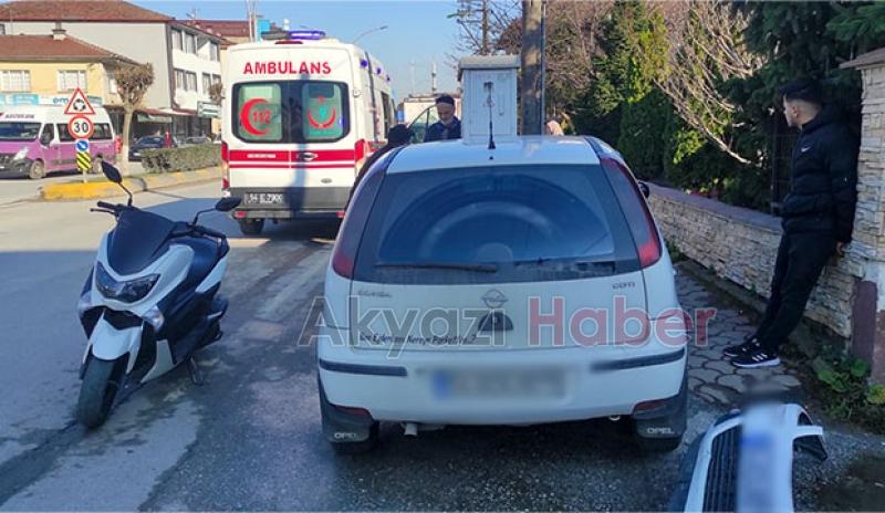 Akyazı'da kaza:1 Yaralı