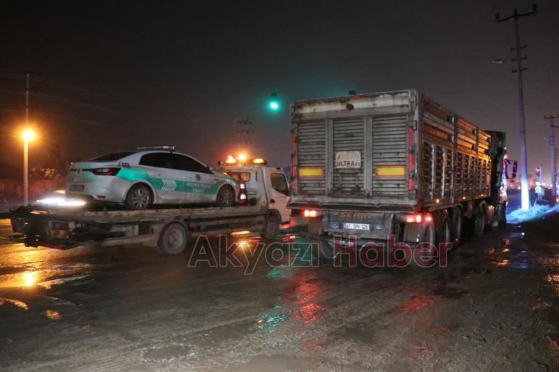 50 km kaçan tır sürücüsü lastiklerine ateş açılarak durduruldu
