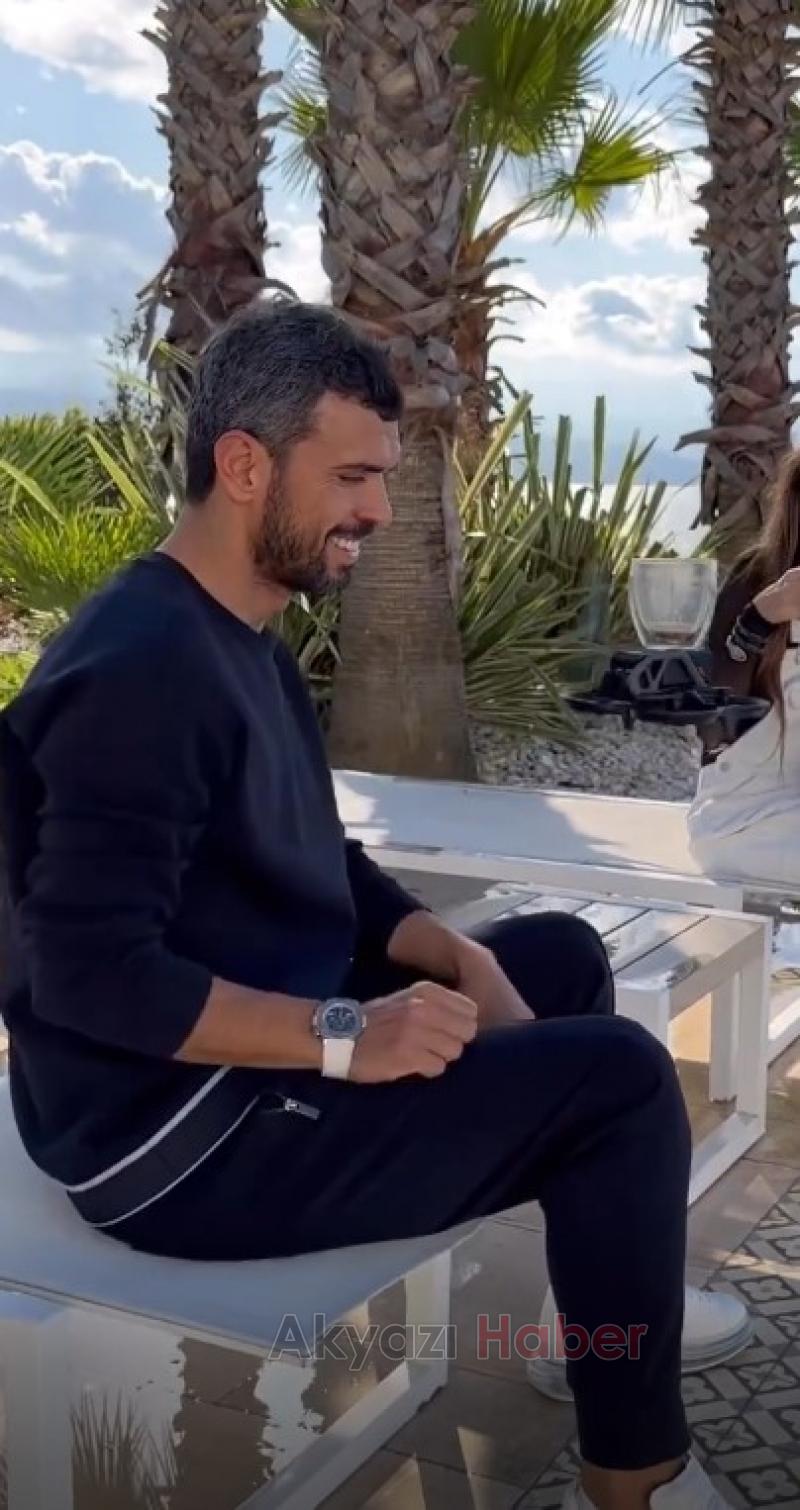 Kenan'ın oğlu anne ve babasına dron ile kahve servisi yaptı