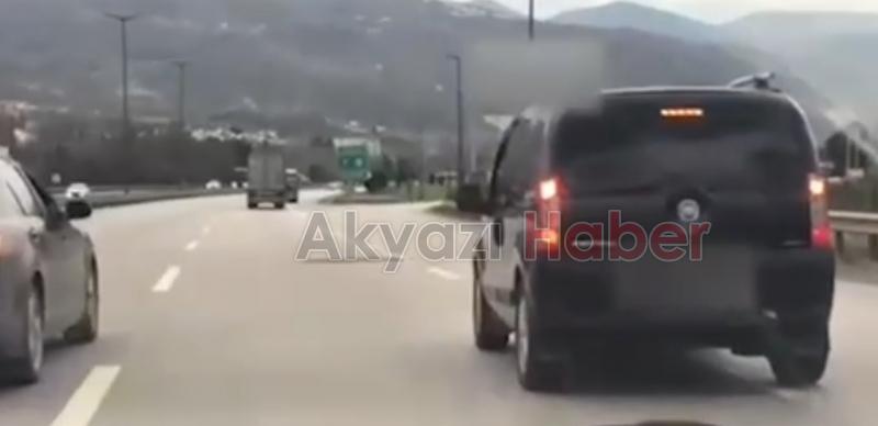 Otoyoldaki uyuşturucu operasyonu kamerada