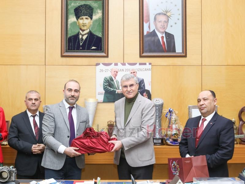 AB projesinin temsilci heyetini makamında ağırladı