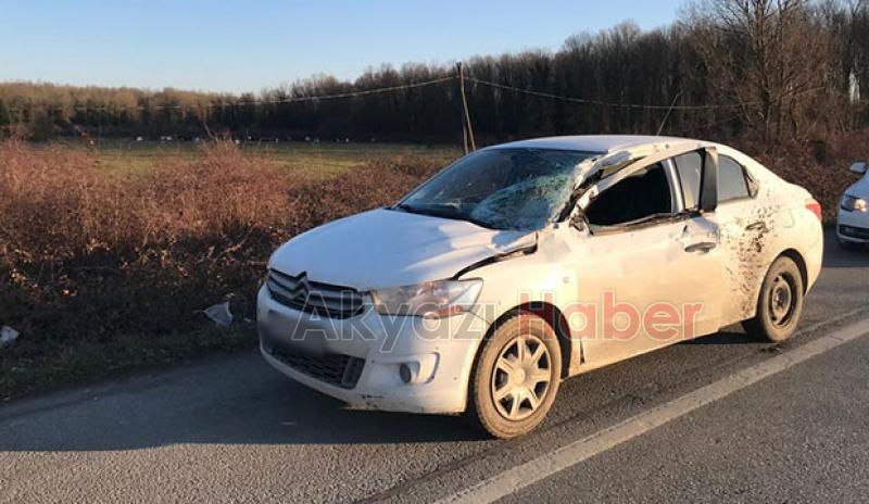 D-100'de korkutan kaza