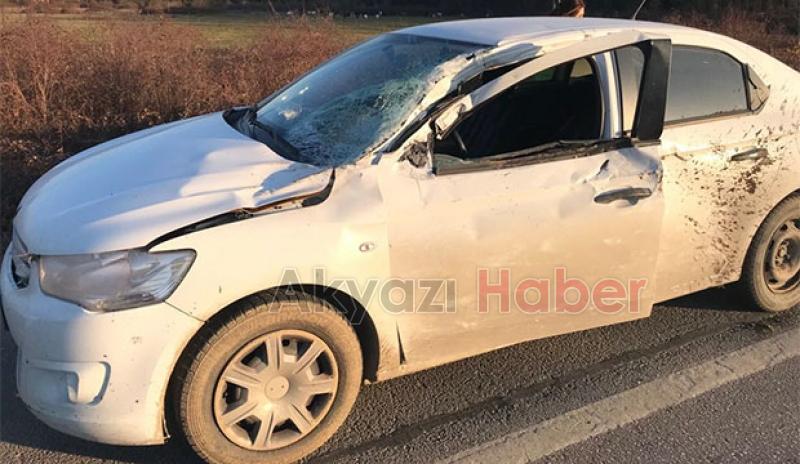 D-100'de korkutan kaza