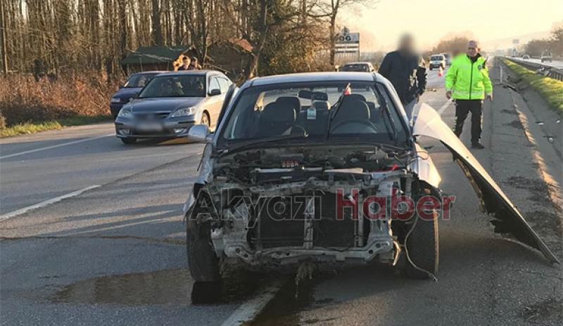 D-100'de korkutan kaza