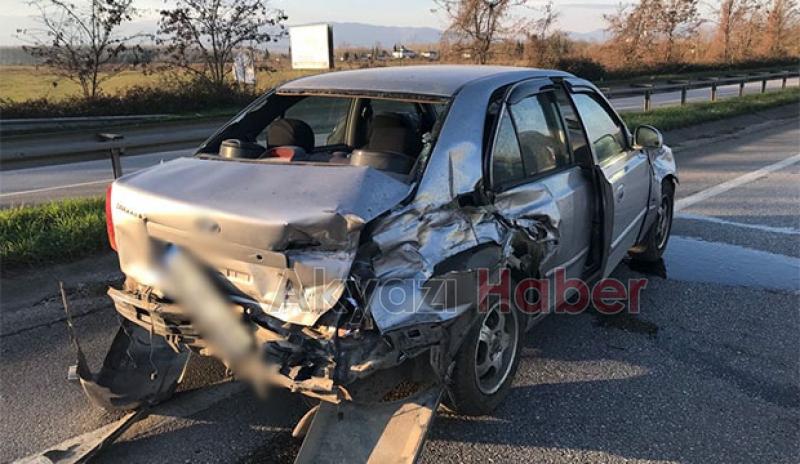 D-100'de korkutan kaza