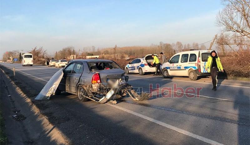 D-100'de korkutan kaza