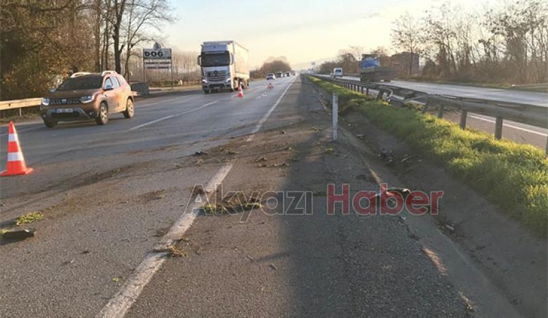 D-100'de korkutan kaza