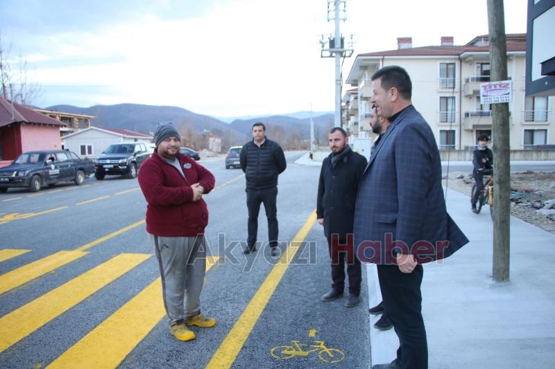 Akyazı’nın sokakları güzelleşmeye devam ediyor