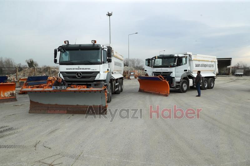 Büyükşehir araçları yağış öncesi hazır hale getiriyor