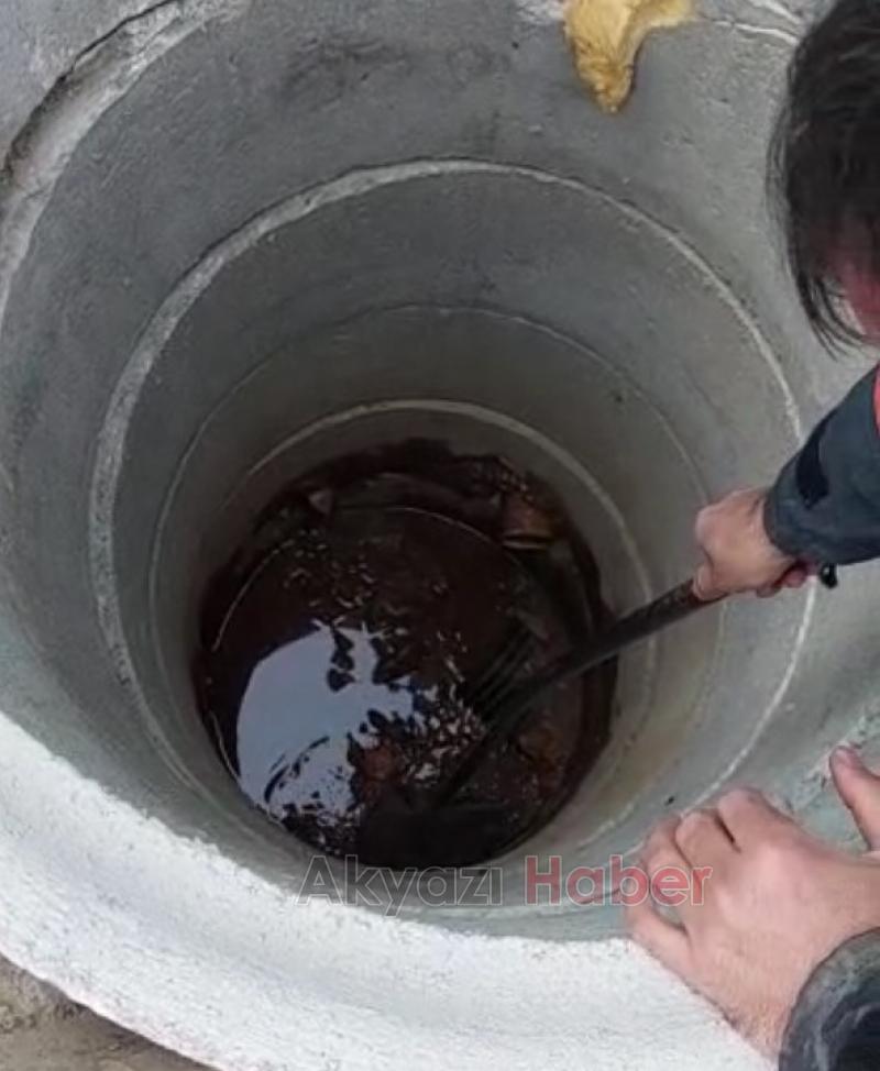 Kuyuya düşen yavru köpeğin imdadına itfaiye koştu