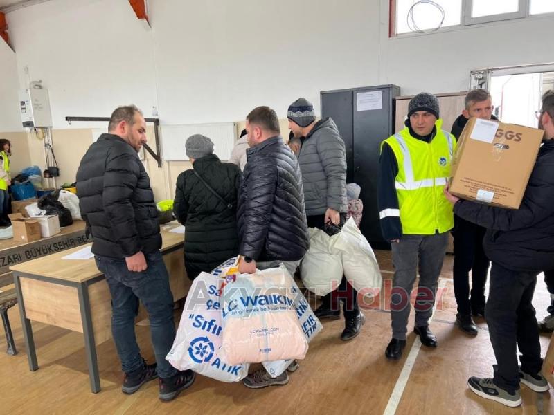 Sakarya'dan deprem bölgesine yardım eli