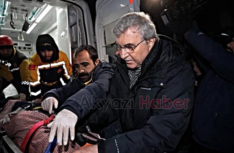 Başkan Yüce, 73 saat sonra enkazdan çıkarılan aileye yardım etti