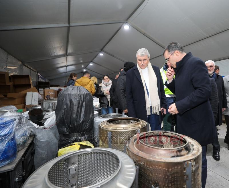 Başkan Yüce yeniden deprem bölgesinde