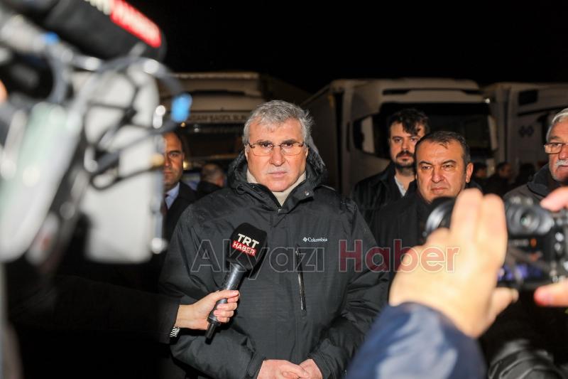 Başkan Yüce yeniden deprem bölgesinde