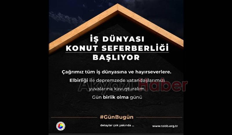 İş dünyası depremzedeler için kalıcı konut yapacak