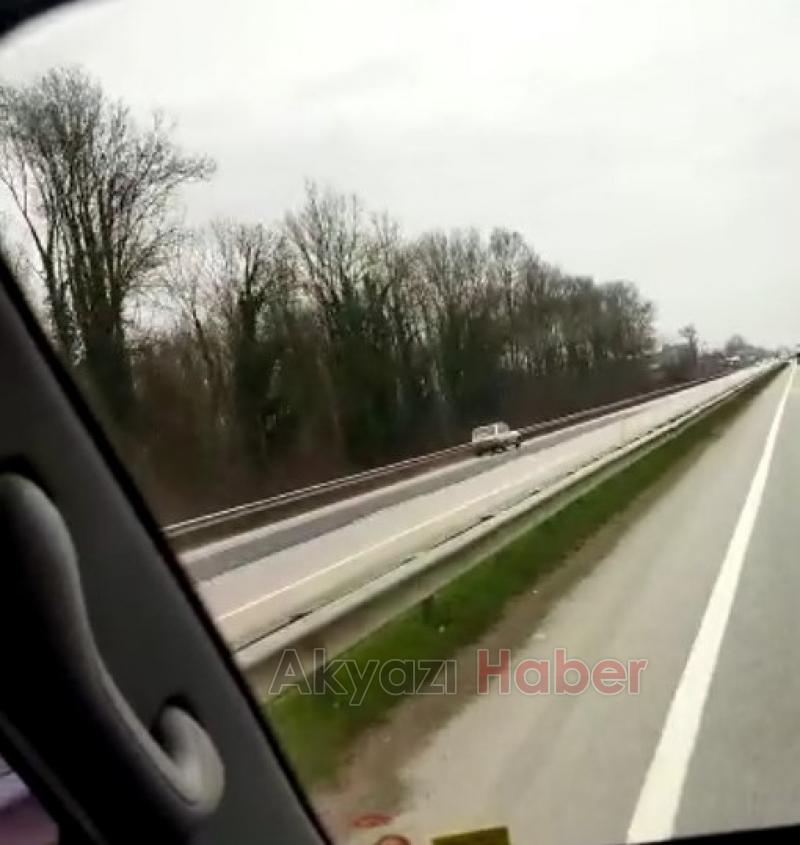 Ters yöne giren sürücü faciaya davetiye çıkardı