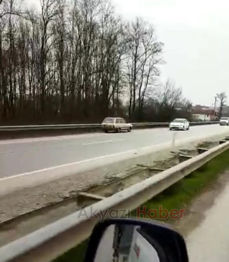 Ters yöne giren sürücü faciaya davetiye çıkardı