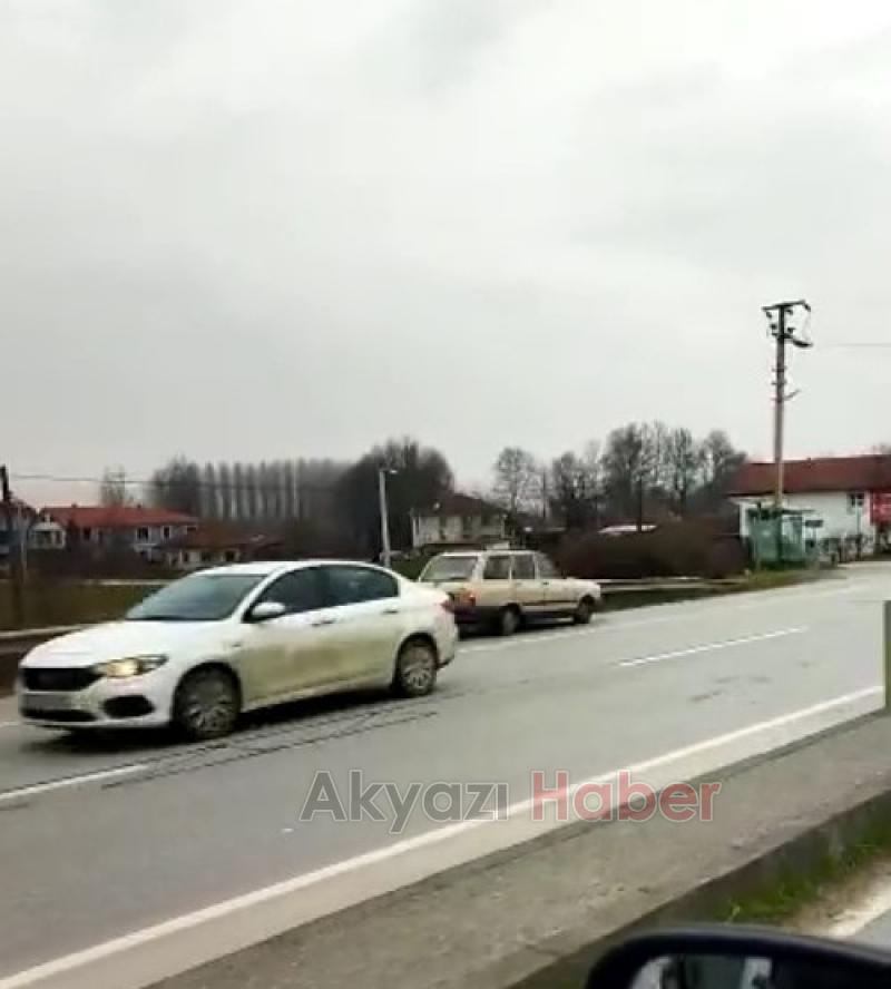 Ters yöne giren sürücü faciaya davetiye çıkardı