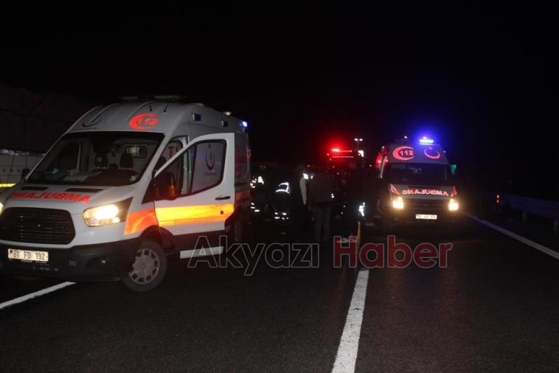 TEM Otoyolu'nda feci kaza: 2 ölü, 7 yaralı