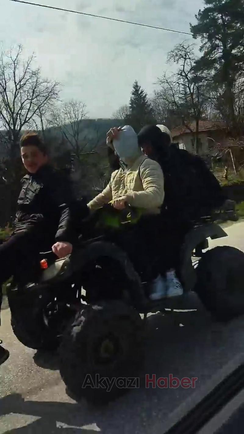 ATV tarzı motora binen 4 kişi ölüme böyle meydan okudu