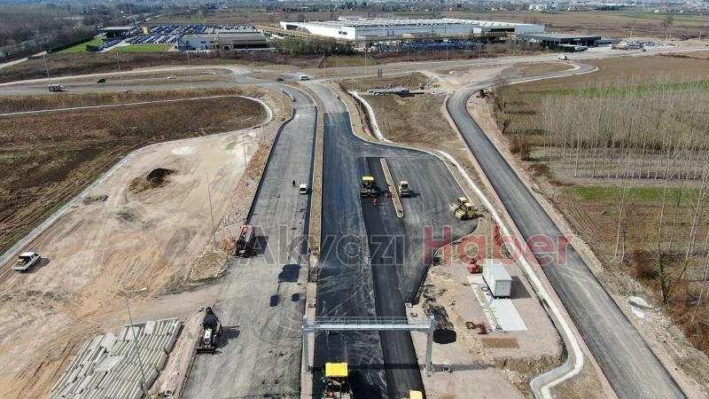 Şehrin yeni otoban girişinde son durum