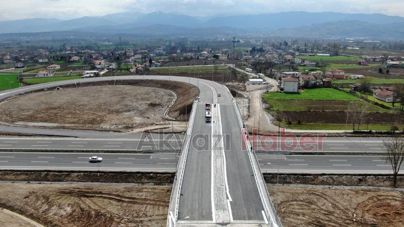 Şehrin yeni otoban girişinde son durum