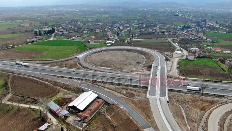 Şehrin yeni otoban girişinde son durum