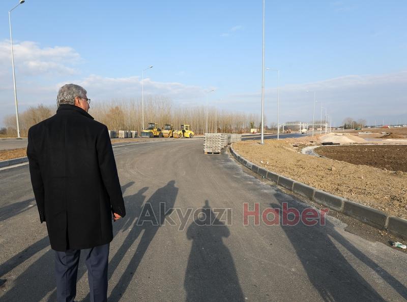 Şehrin yeni otoban girişinde son durum