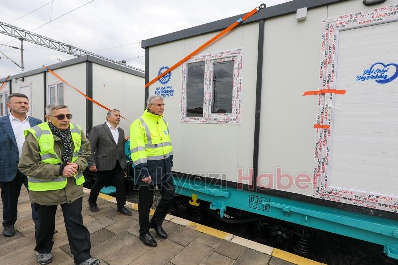 Büyükşehirin hazırladığı 250 konteyner deprem bölgesine gönderildi