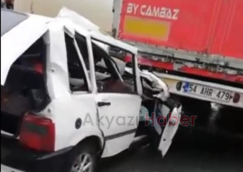 Tıra ok gibi saplandı: Sürücü ağır yaralı