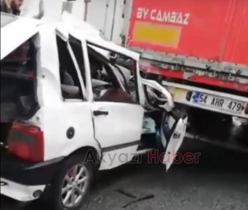 Tıra ok gibi saplandı: Sürücü ağır yaralı