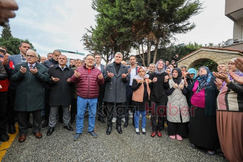 Yangına müdahalede hayatını kaybeden genç itfaiyeciye acı veda