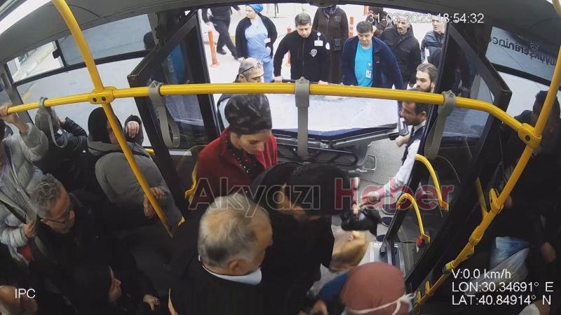 Otobüs şoförü, kalp krizi geçiren yolcuyu hastaneye yetiştirdi