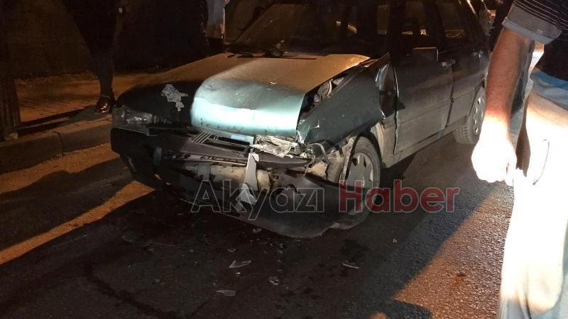 Cip ile otomobil çarpıştı