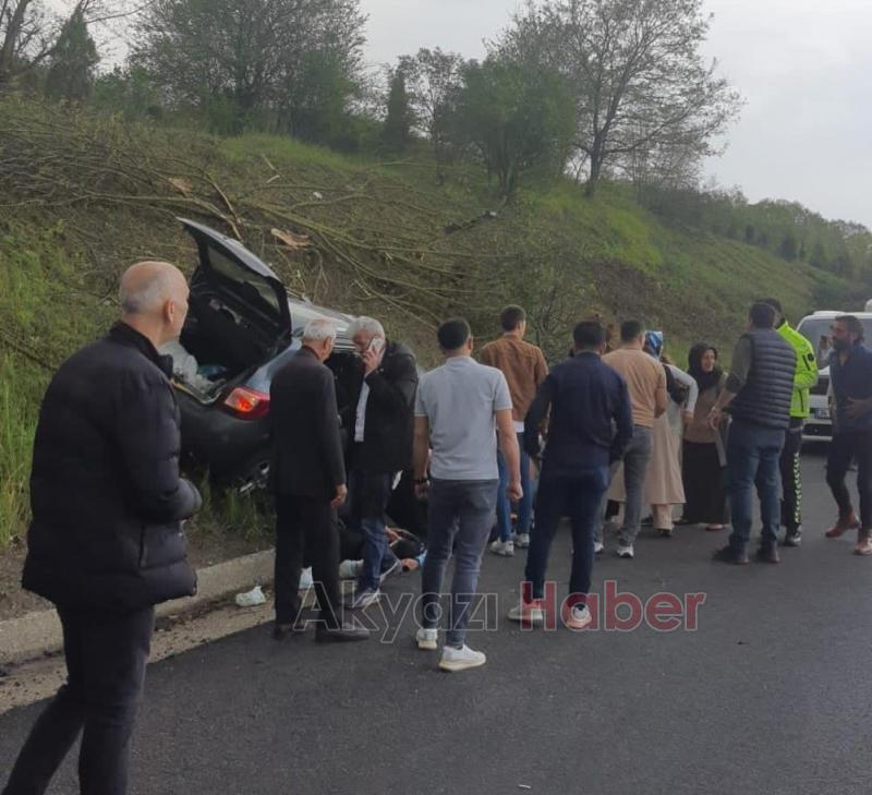 TEM Otoyolu'nda kaza: 3 ağır yaralı