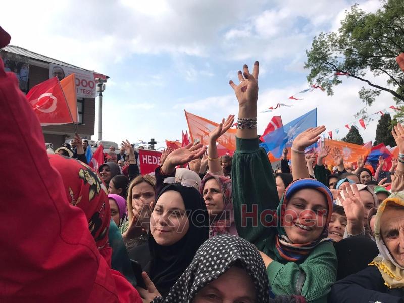 Cumhurbaşkanı Erdoğan Akyazı'da