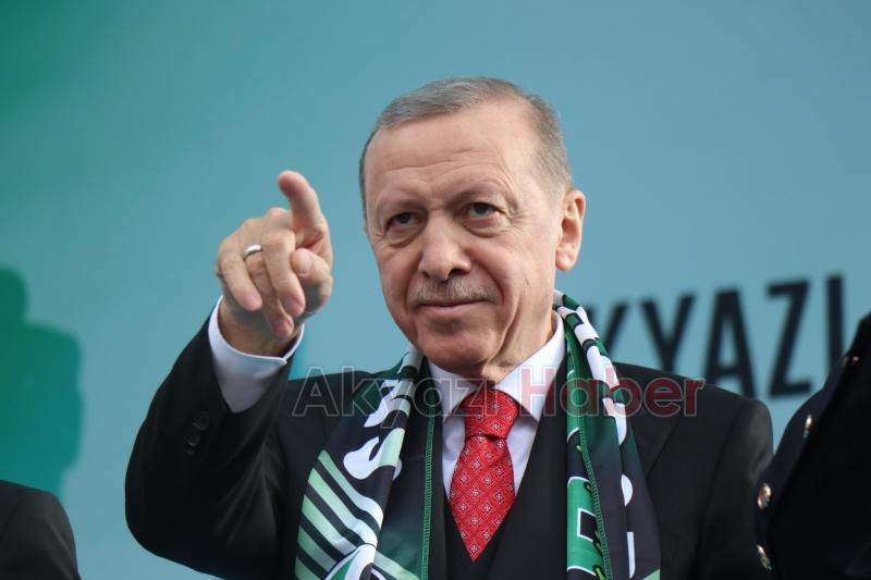 Cumhurbaşkanı Erdoğan Akyazı'da