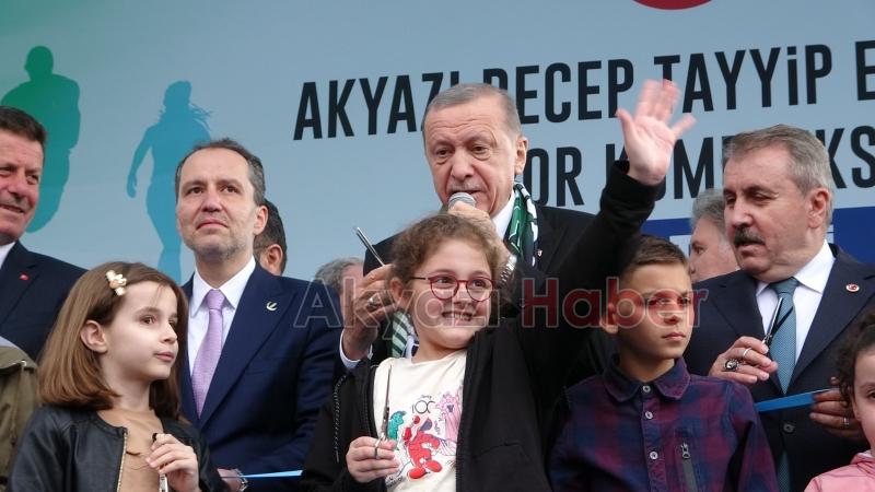 Cumhurbaşkanı Erdoğan Akyazı'da