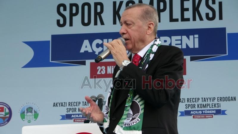 Cumhurbaşkanı Erdoğan Akyazı'da