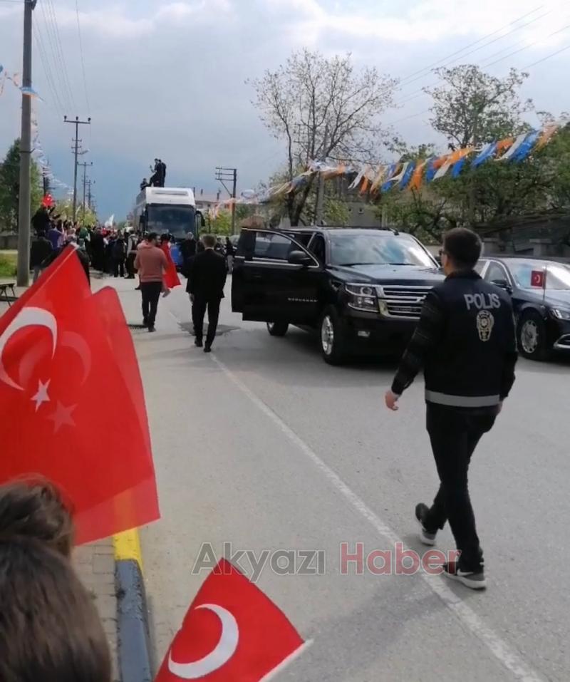 Recep Tayyip Erdoğan a Akyazı da Yoğun ilgi 