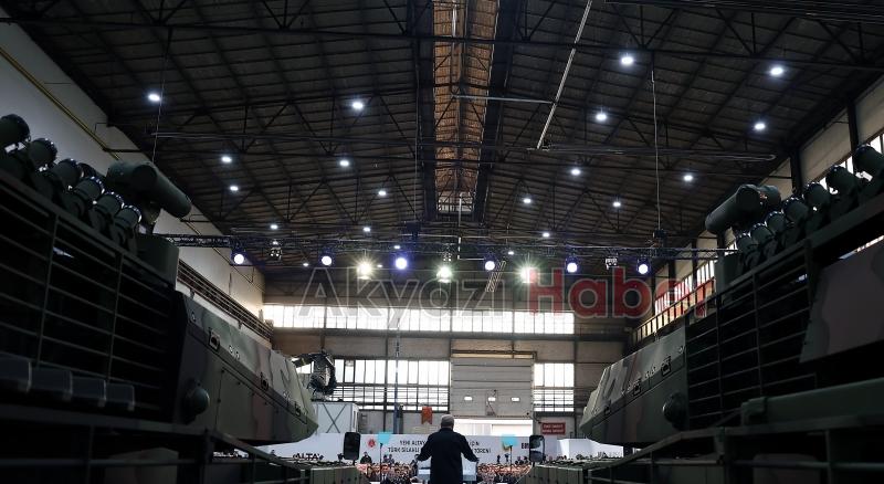 Cumhurbaşkanı Erdoğan, Altay Tankı’nın teslim törenine katıldı