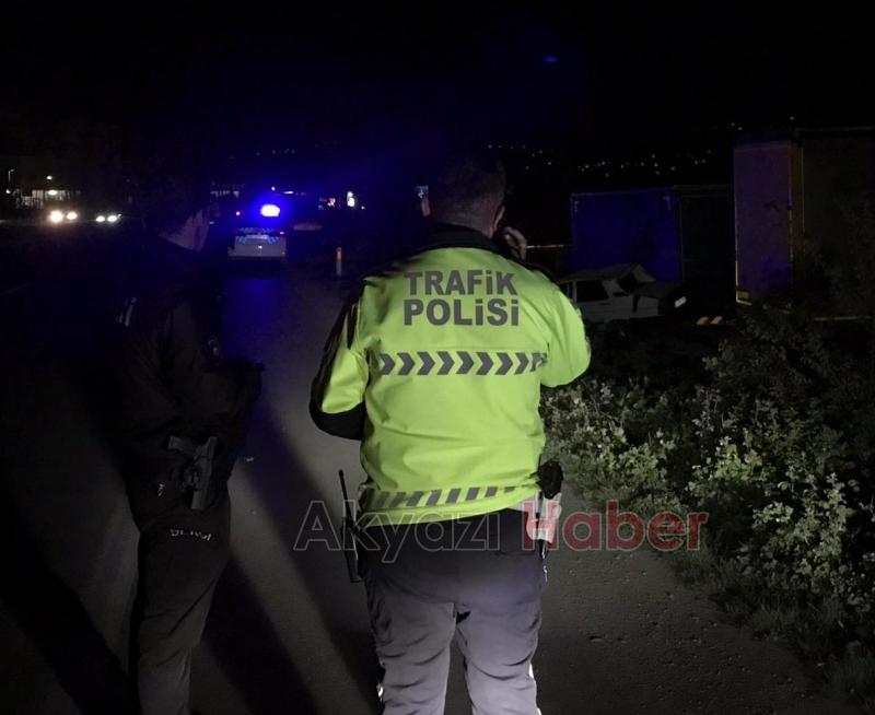 Şarampole uçan araçtan yaralı kurtuldu