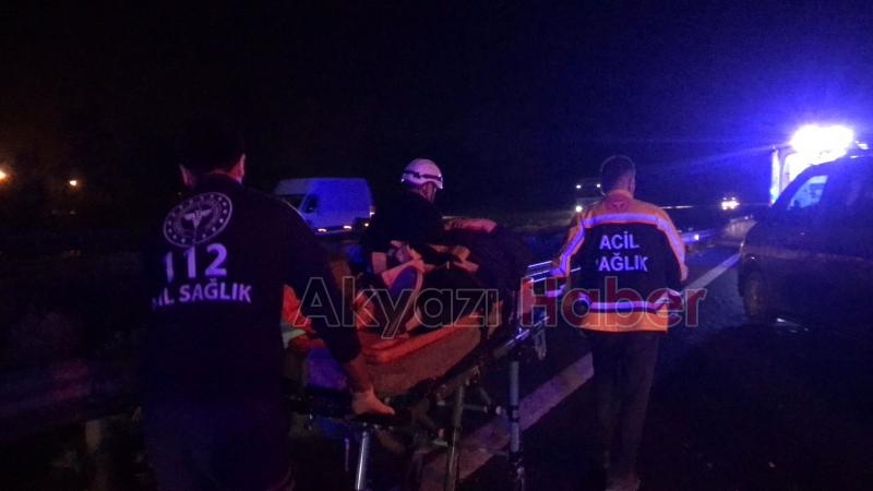 Otoyolda feci kaza: 1'i ağır 4 yaralı