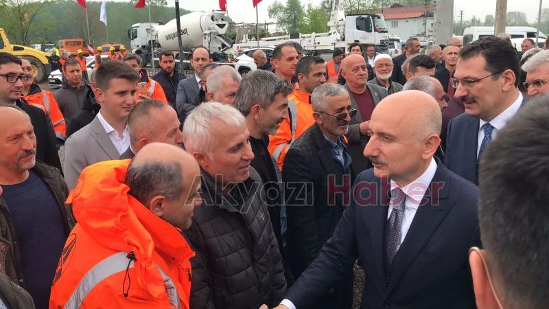 Karapürçek-Akyazı karayolunun temeli atıldı