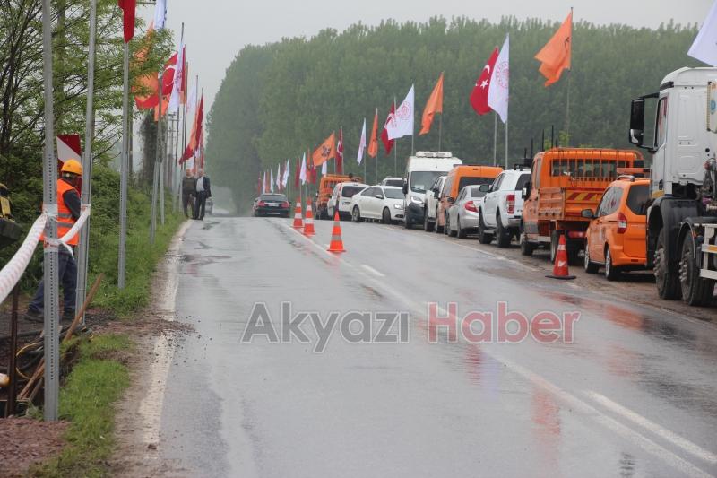 Karapürçek-Akyazı karayolunun temeli atıldı