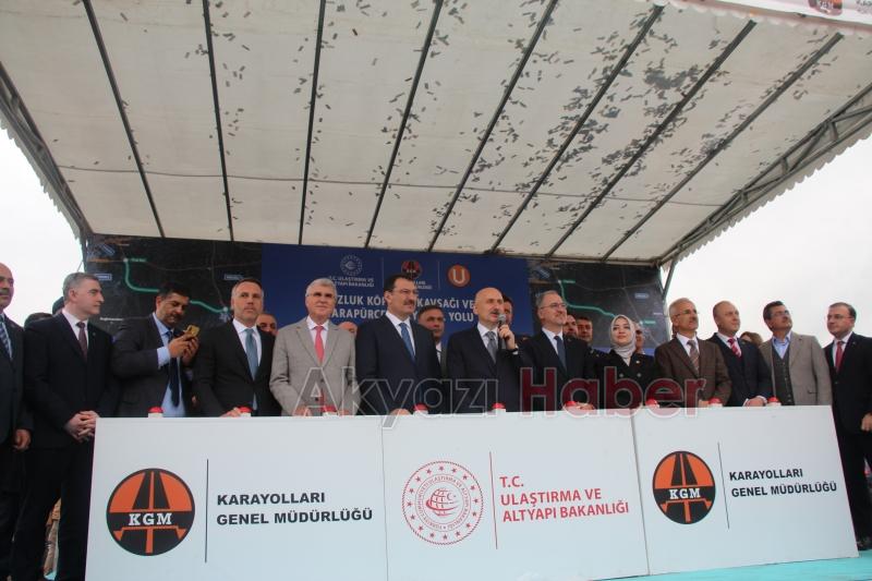 Karapürçek-Akyazı karayolunun temeli atıldı