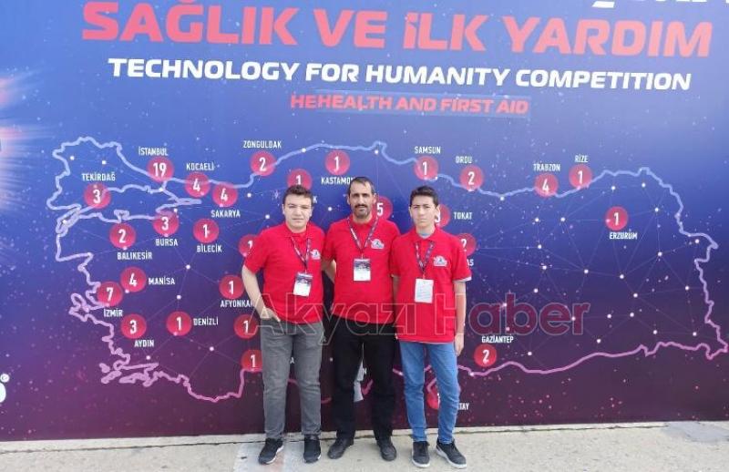 Akyazılı öğrenciler teknofest finalde