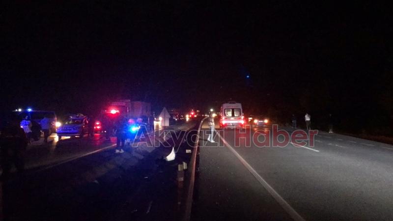 İki otomobilin çarpıştığı kazada 1 kişi öldü, 4 kişi ağır yaralandı