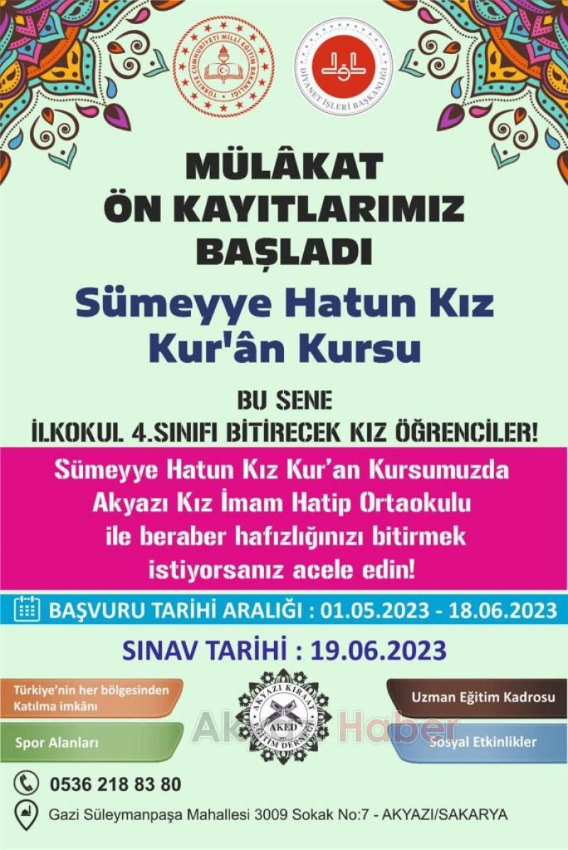 Sümeyye Hatun Kız Kur'ân Kursu'ndan İcazet Programı