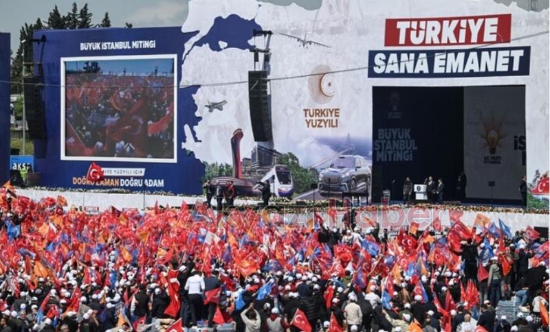 AK Parti'nin büyük İstanbul mitingine yoğun katılım